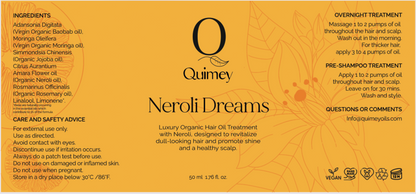 Neroli Dreams Organic Hair Oil